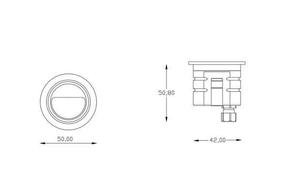 Polarized Circular Decorative Wall Light BD035-50SD - LED Corner Lighting for Modern Spaces - Image 2